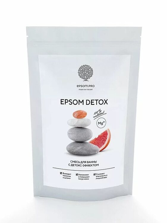 Epsom Аромасмесь соли для ванны "EPSOM DETOX" с детокс-эффектом 1 кг