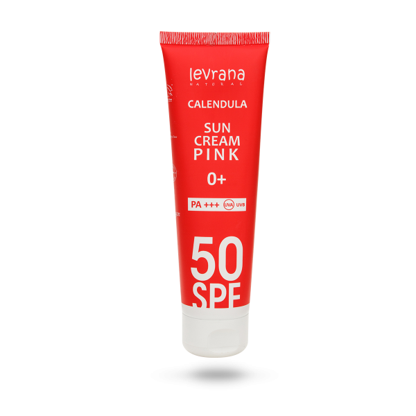 Levrana Солнцезащитный крем для лица и тела «Календула 50SPF PINK 0+ 100 мл