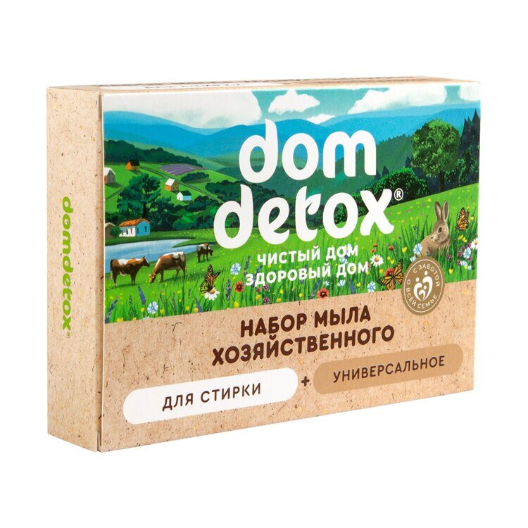 Dom Detox Набор хозяйственного мыла 2 шт